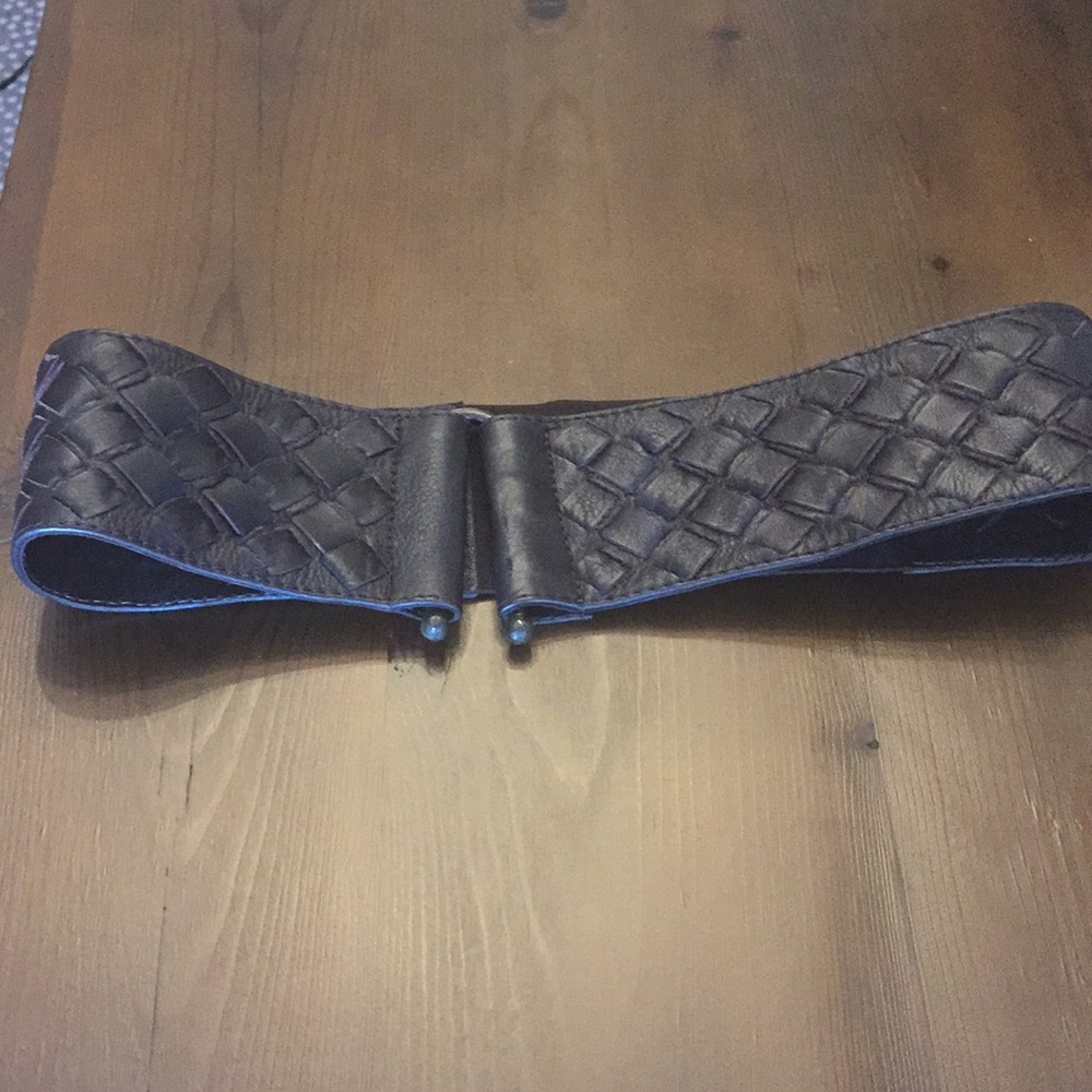 Pre-loved Motif 56 wide woven belt - Sz M